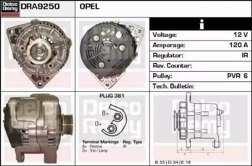 Remy DRA9250 - Генератор autospares.lv