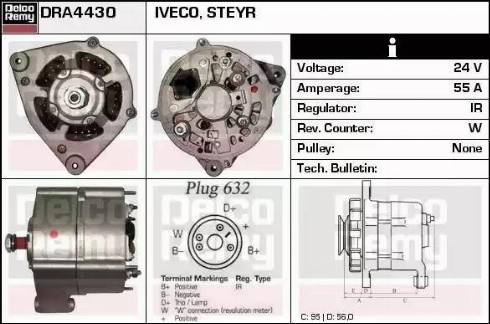 Remy DRA4430 - Генератор autospares.lv