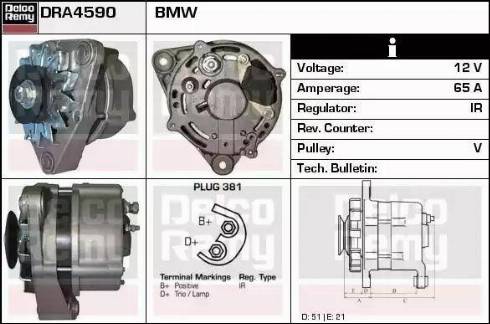 Remy DRA4590 - Генератор autospares.lv