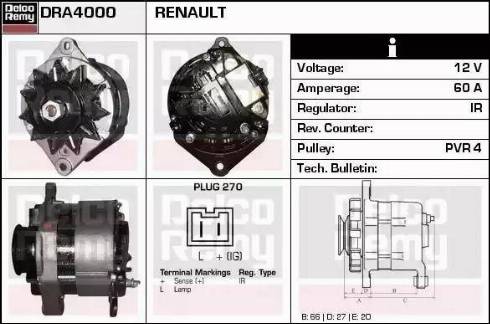 Remy DRA4000 - Генератор autospares.lv