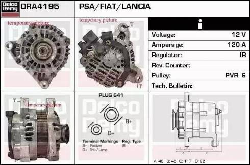 Remy DRA4195 - Генератор autospares.lv