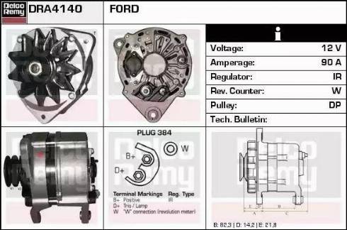 Remy DRA4140 - Генератор autospares.lv