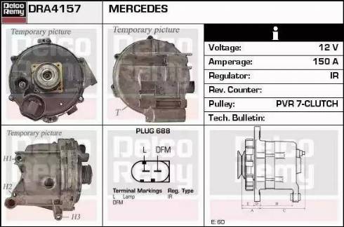 Remy DRA4157 - Генератор autospares.lv