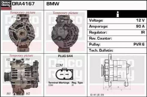 Remy DRA4167 - Генератор autospares.lv