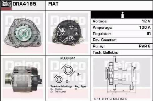 Remy DRA4185 - Генератор autospares.lv