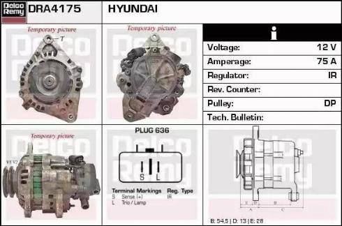 Remy DRA4175 - Генератор autospares.lv