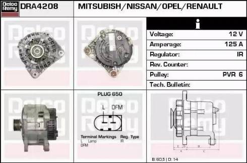 Remy DRA4208 - Генератор autospares.lv