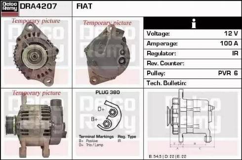 Remy DRA4207 - Генератор autospares.lv