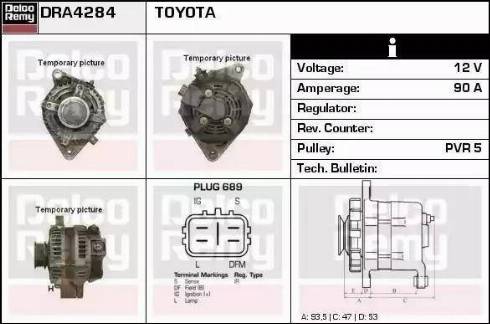 Remy DRA4284 - Генератор autospares.lv