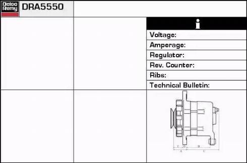 Remy DRA5550 - Генератор autospares.lv