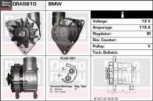 Remy DRA5810 - Генератор autospares.lv