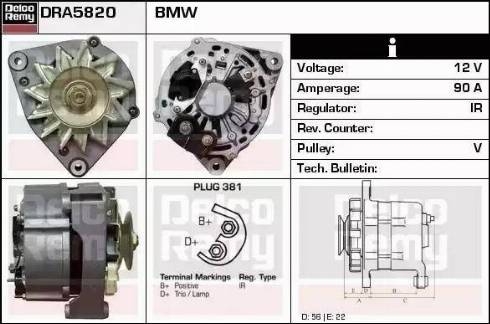 Remy DRA5820 - Генератор autospares.lv