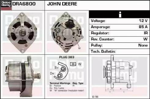 Remy DRA6800 - Генератор autospares.lv