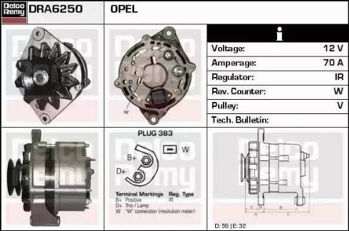 Remy DRA6250 - Генератор autospares.lv