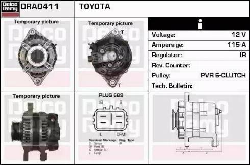 Remy DRA0411 - Генератор autospares.lv