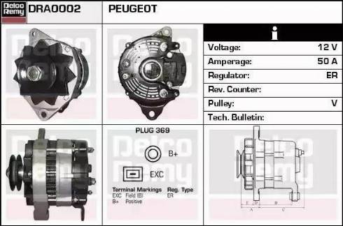 Remy DRA0002 - Генератор autospares.lv