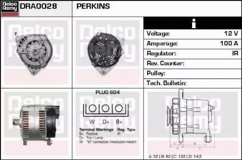 Remy DRA0028 - Генератор autospares.lv