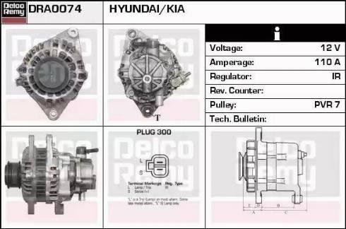 Remy DRA0074 - Генератор autospares.lv