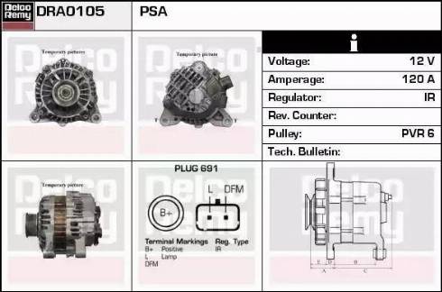 Remy DRA0105 - Генератор autospares.lv