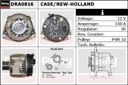 Remy DRA0816 - Генератор autospares.lv