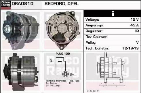 Remy DRA0810 - Генератор autospares.lv