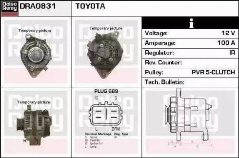 Remy DRA0831 - Генератор autospares.lv