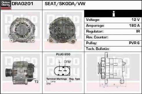 Remy DRA0201 - Генератор autospares.lv