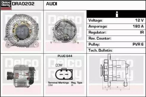 Remy DRA0202 - Генератор autospares.lv