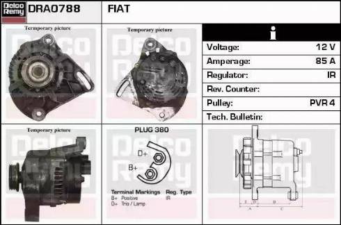 Remy DRA0788 - Генератор autospares.lv