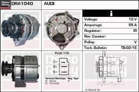 Remy DRA1040 - Генератор autospares.lv