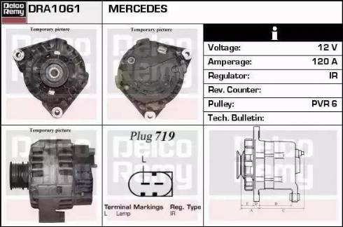 Remy DRA1061 - Генератор autospares.lv