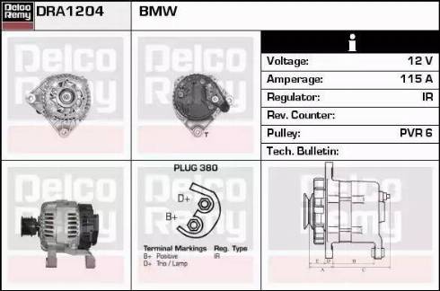 Remy DRA1204 - Генератор autospares.lv