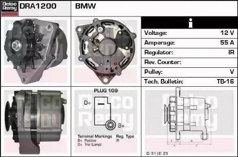 Remy DRA1200 - Генератор autospares.lv