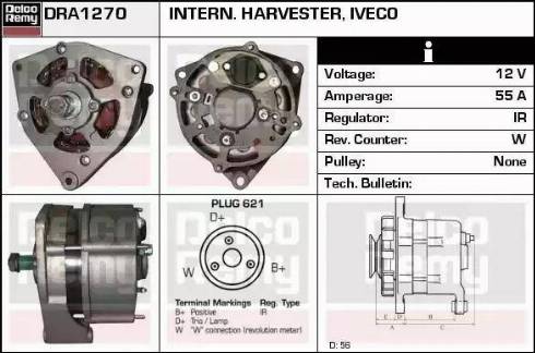 Remy DRA1270 - Генератор autospares.lv