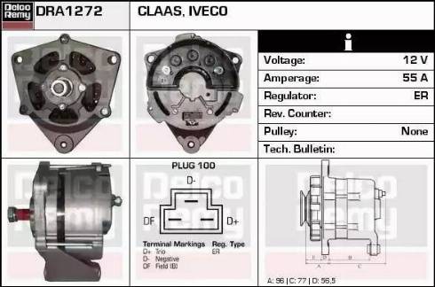 Remy DRA1272 - Генератор autospares.lv