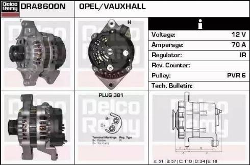 Remy DRA8600 - Генератор autospares.lv