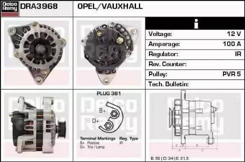 Remy DRA3968 - Генератор autospares.lv