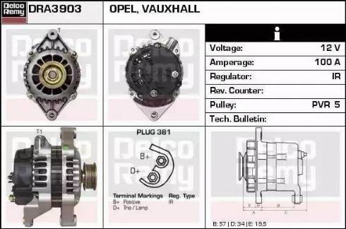 Remy DRA3903 - Генератор autospares.lv