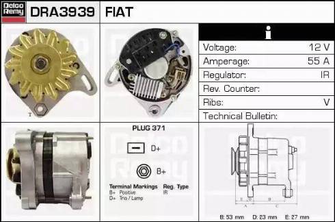 Remy DRA3939 - Генератор autospares.lv