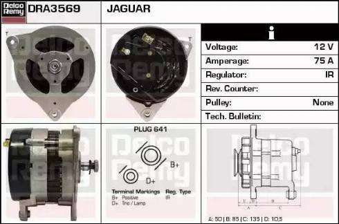 Remy DRA3569 - Генератор autospares.lv