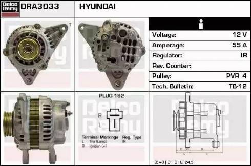 Remy DRA3033 - Генератор autospares.lv