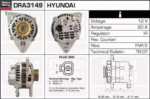 Remy DRA3149 - Генератор autospares.lv