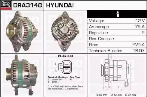 Remy DRA3148 - Генератор autospares.lv