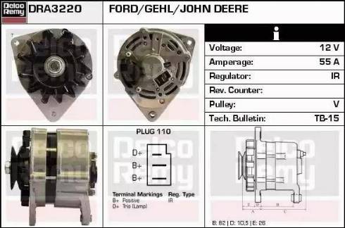 Remy DRA3220 - Генератор autospares.lv