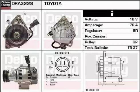 Remy DRA3228 - Генератор autospares.lv