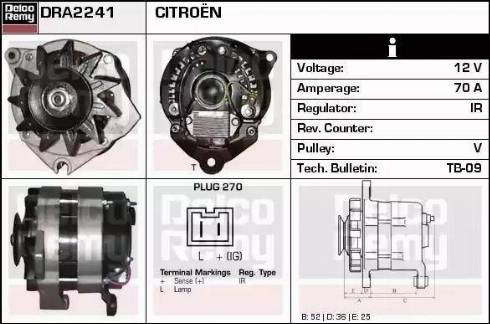 Remy DRA2241 - Генератор autospares.lv