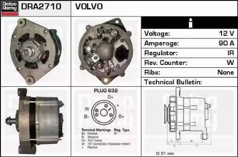 Remy DRA2710 - Генератор autospares.lv