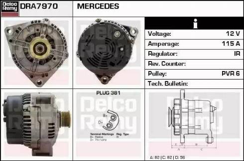 Remy DRA7970 - Генератор autospares.lv