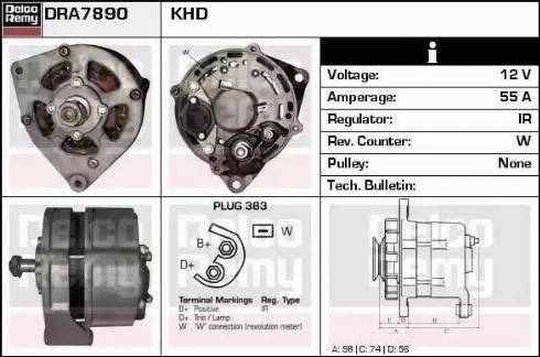 Remy DRA7890 - Генератор autospares.lv