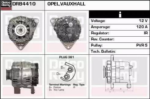 Remy DRB4410 - Генератор autospares.lv